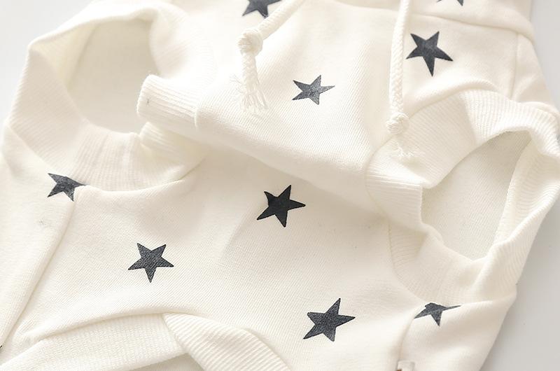 Cheap Dog Sweatshirt Hoodie Vest with Stars - Frenchiely
