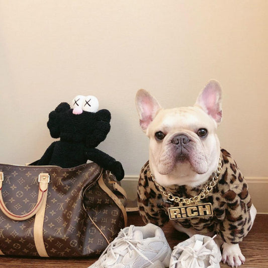 Fluffy Leopard French Bulldog Winter Coat - Frenchiely