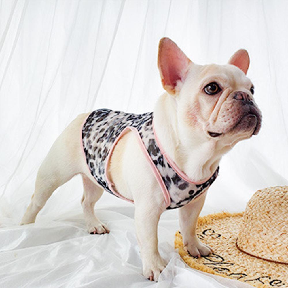 Dog Leopard Breathable Summer Sunscreen Shirt Vest for Bulldog - Frenchiely
