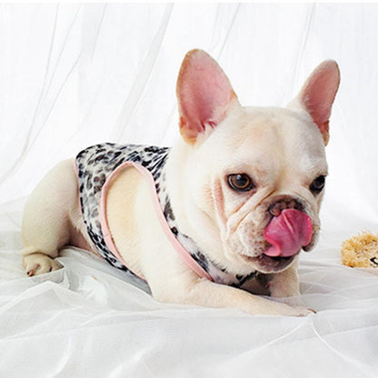 Dog Leopard Breathable Summer Sunscreen Shirt Vest for Bulldog - Frenchiely