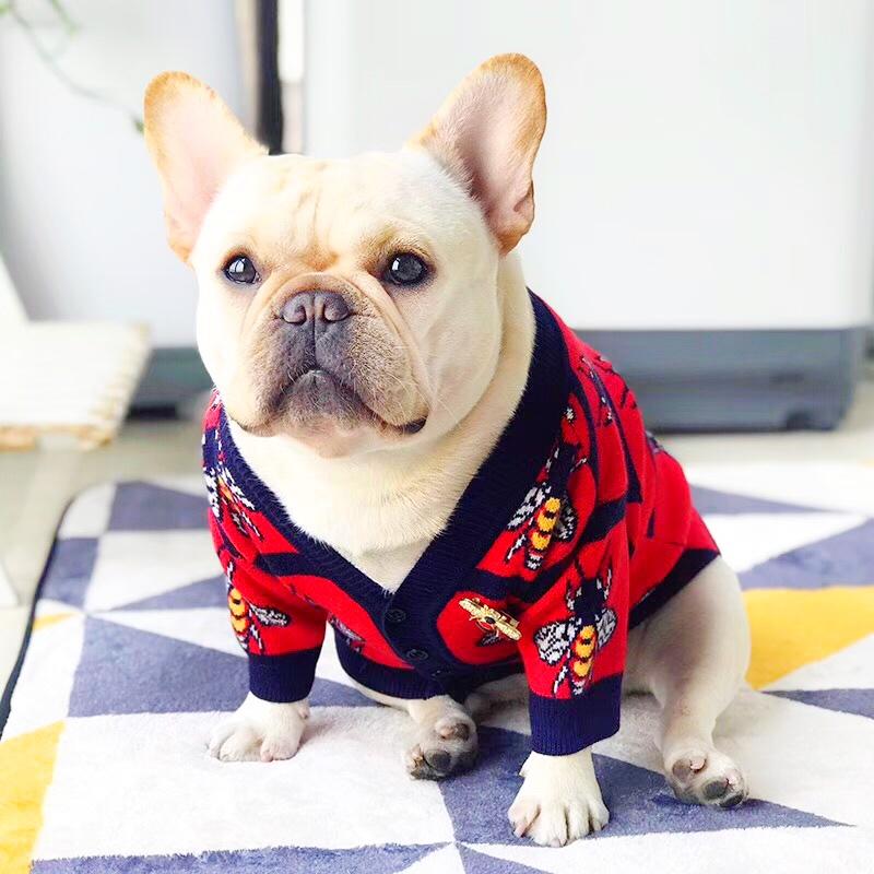 Cardigan Sweaters for French Bulldogs - Frenchiely