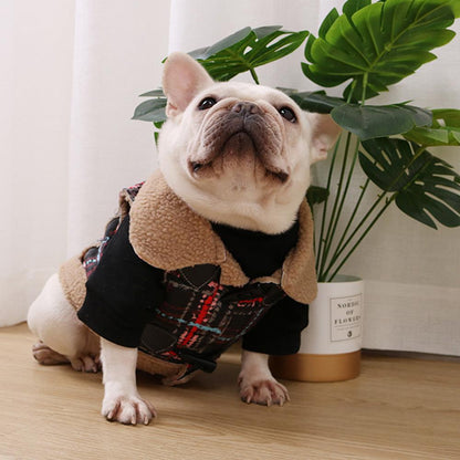 Dog Suede Winter Jacket Coat for Frenchies