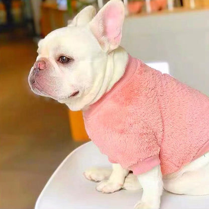 Turtleneck Fur Sweater Bulldog - Frenchiely