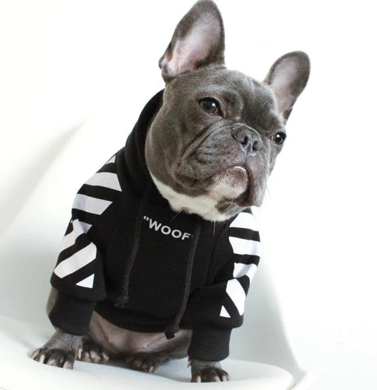 Small Dog Hoodies 'Woof' - Frenchiely