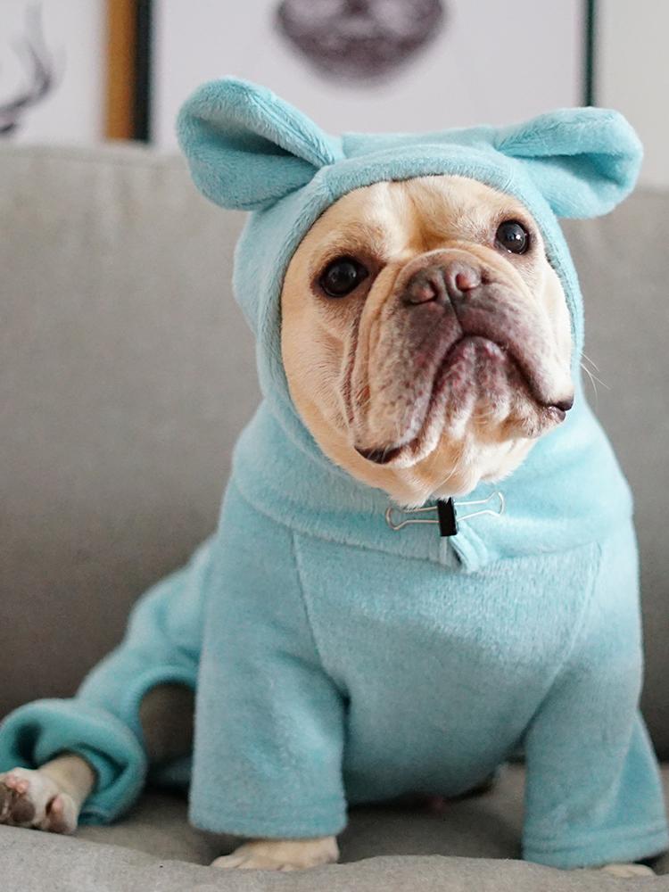 Tiffany Blue Frenchie PJs for Dogs with Bunny Ears - Frenchiely