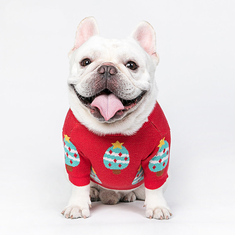 French Bulldog Christmas Tree Sweater Jumper- Frenchiely