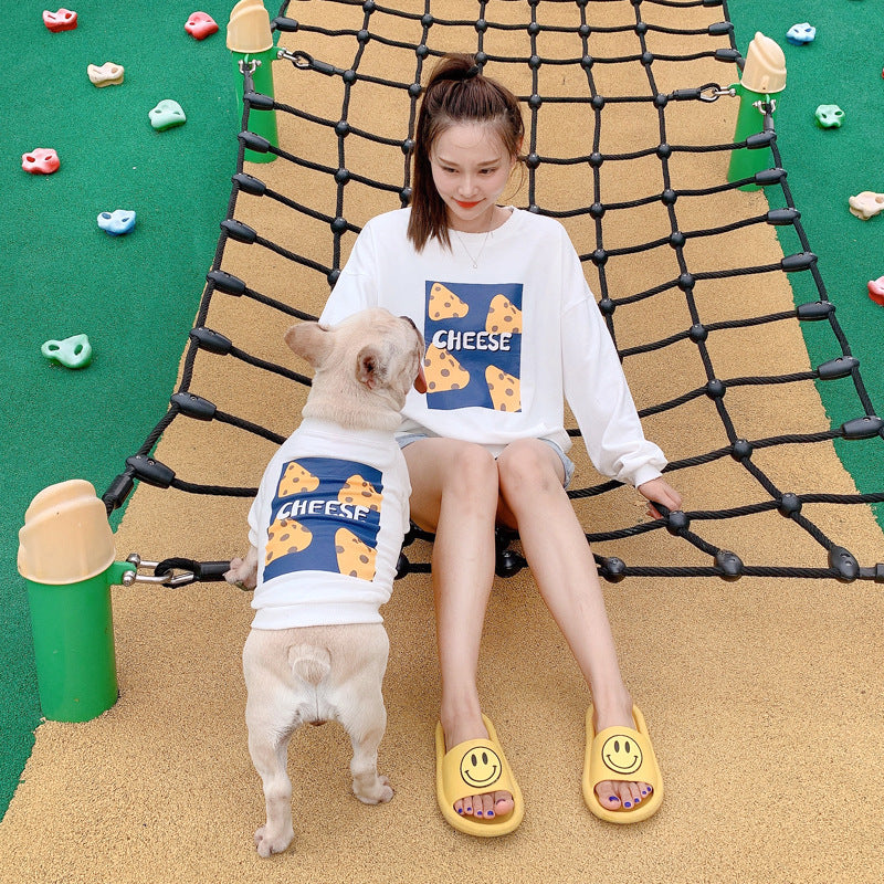 Dog and Human Matching Outfits Shirt 'Cheese' - Frenchiely