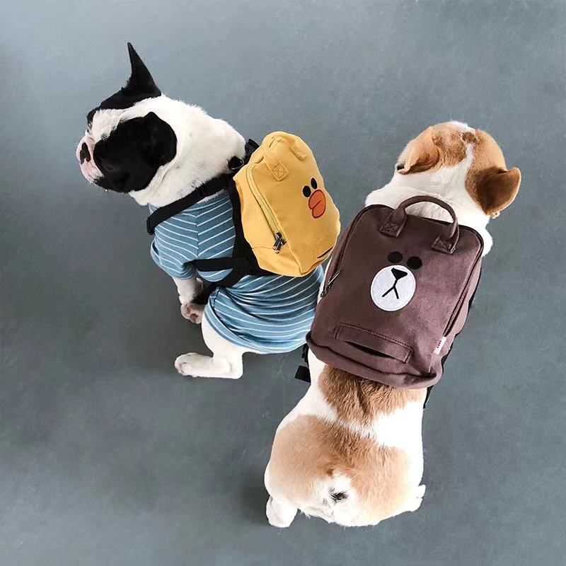 Dog Cartoon Mesh Self Backpack Carrier - Frenchiely