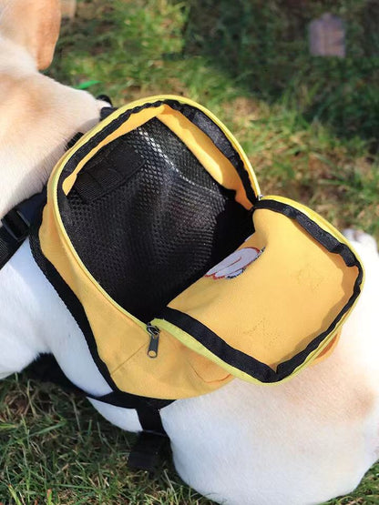 Dog Cartoon Mesh Self Backpack Carrier - Frenchiely