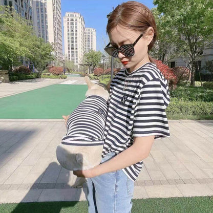 Dog Human Matching Stripe Shirts - Frenchiely 