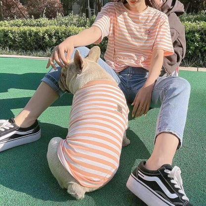 Dog Human Matching Stripe Shirts - Frenchiely 