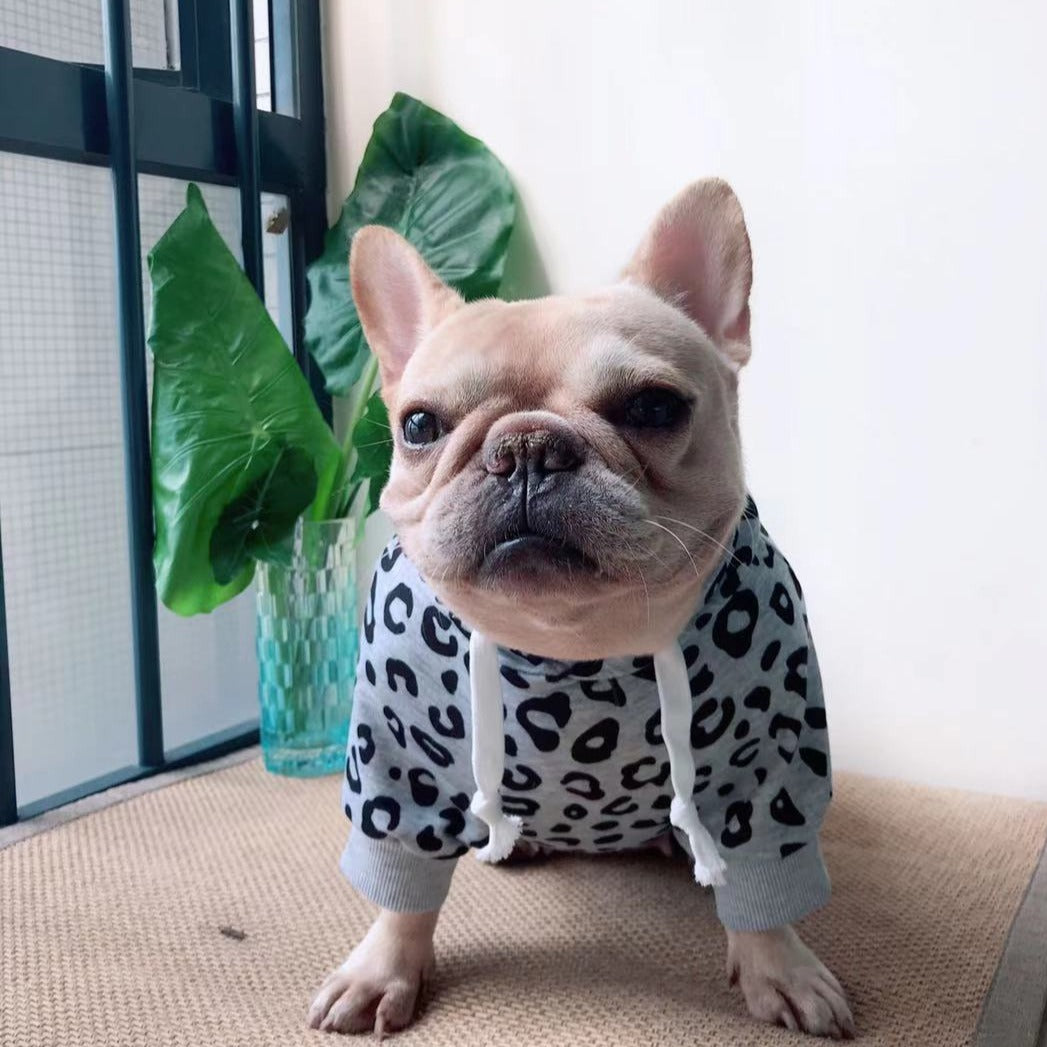 French Bulldog Leopard Hoodie