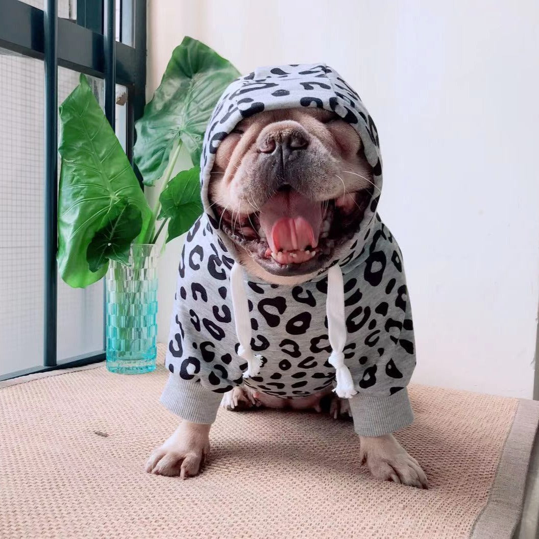 French Bulldog Leopard Hoodie