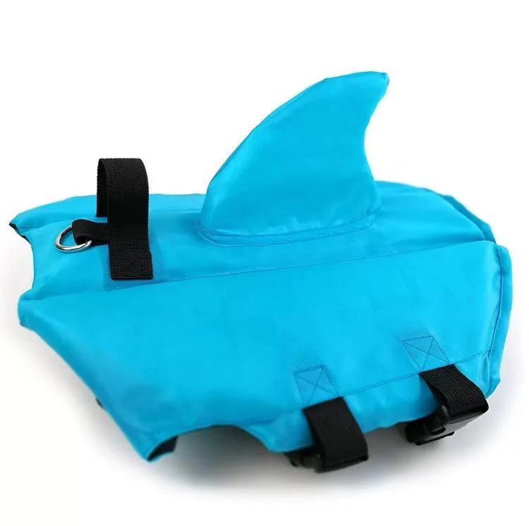 dog life vest jacket with shark fin - Frenchiely