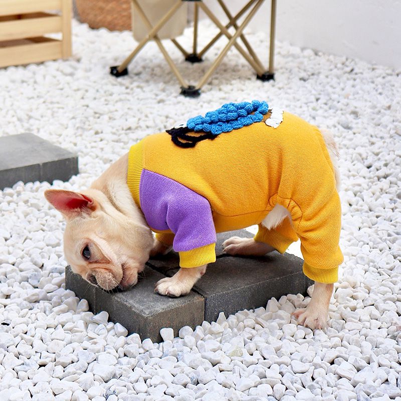 frenchie puppy winter jammies pajamas 