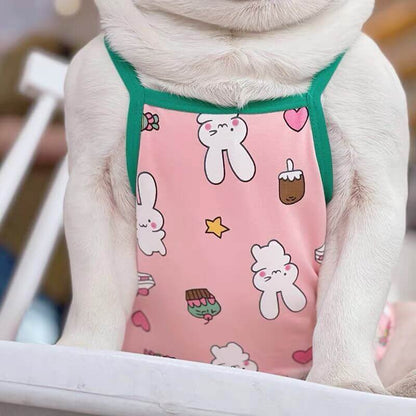 Dog Pink Bunny Shirt FOR FRENCH BULLDOGS BY FRENCHIELY
