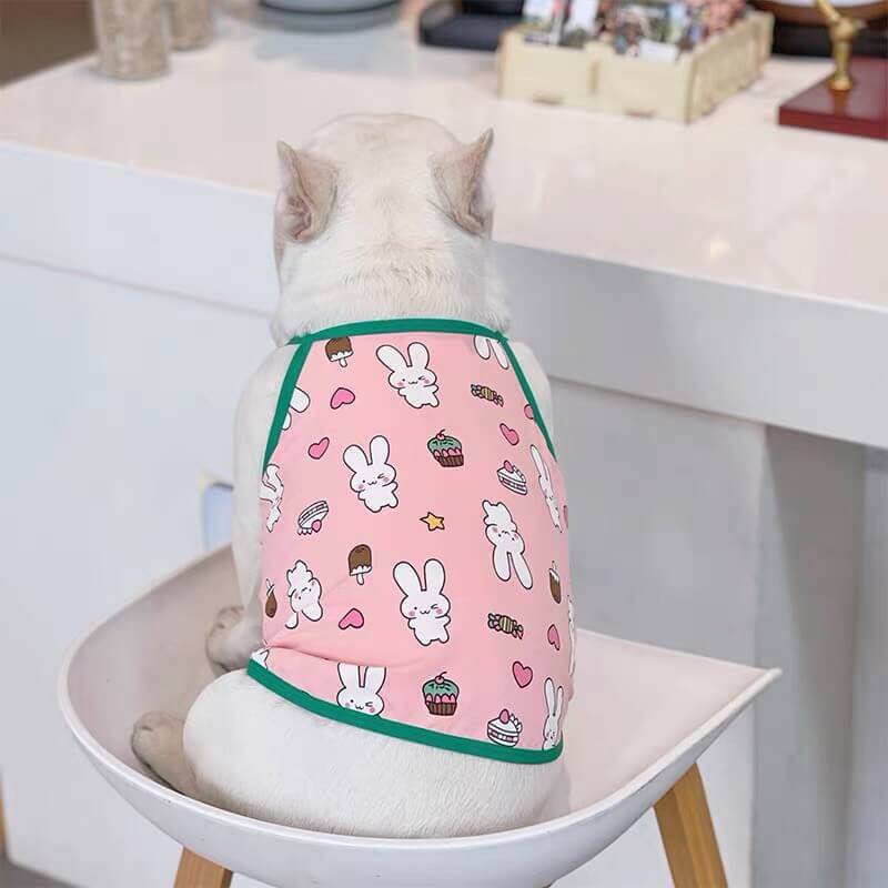 Dog Pink Bunny Shirt FOR FRENCH BULLDOGS BY FRENCHIELY