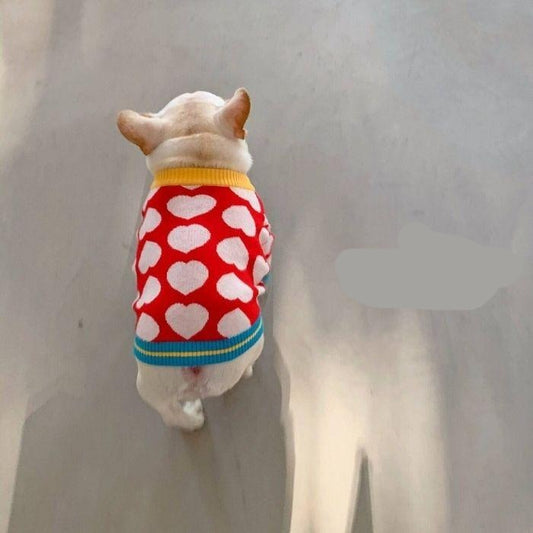 Red Heart Jumper Frenchielydogredpulloversweaterformediumdogs03_3
