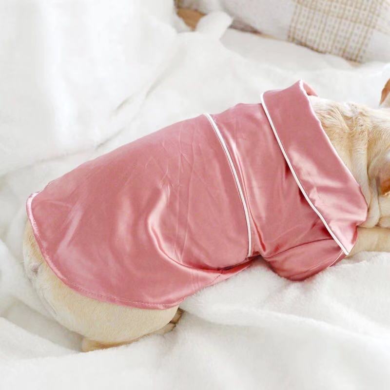 Dog Silk Pajamas Shirt for Frenchies - Frenchiely