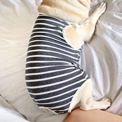 Striped Dog Period Panties Pants - Frenchiely