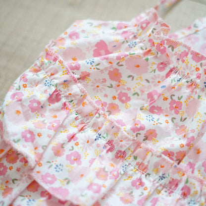 Dog Pink Floral Dress for medium french bulldogs by Frenchiely