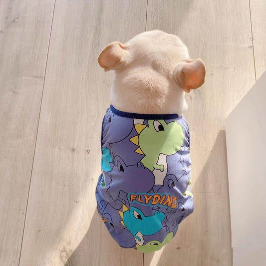 Dog Cotton Crocodile Shirt for medium large dogs by Frenchiely 
