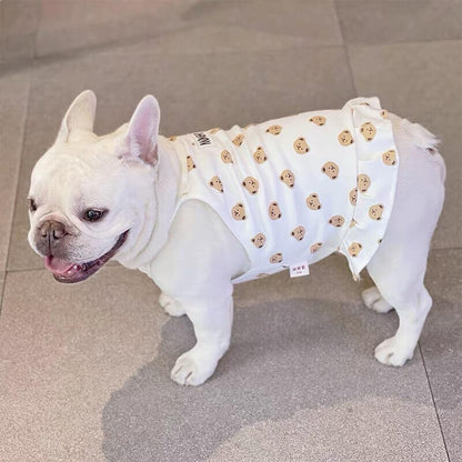 Dog Cotton Bear Dress for Small Medium Dogs by Frenchiely