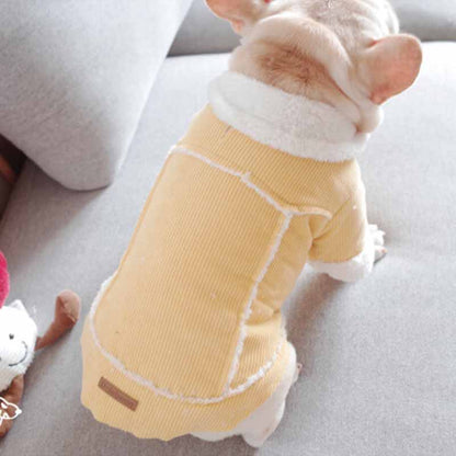 Dog Winter Jacket Coat with Fur Collar - Frenchiely