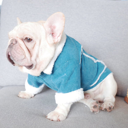 Dog Winter Jacket Coat with Fur Collar - Frenchiely