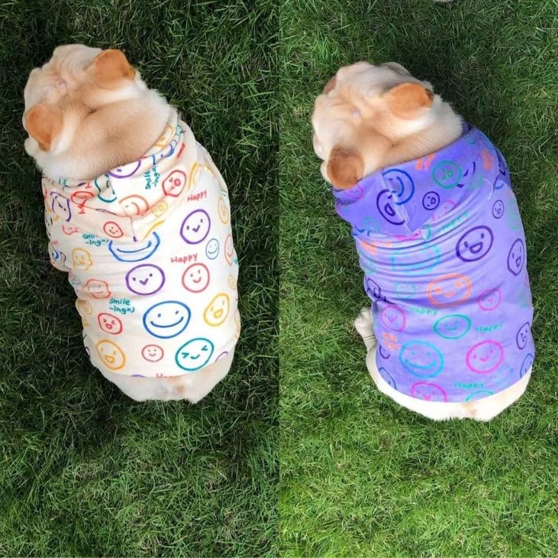 Dog Emoji Winter Hoodie for Frenchies BY FRENCHIELY