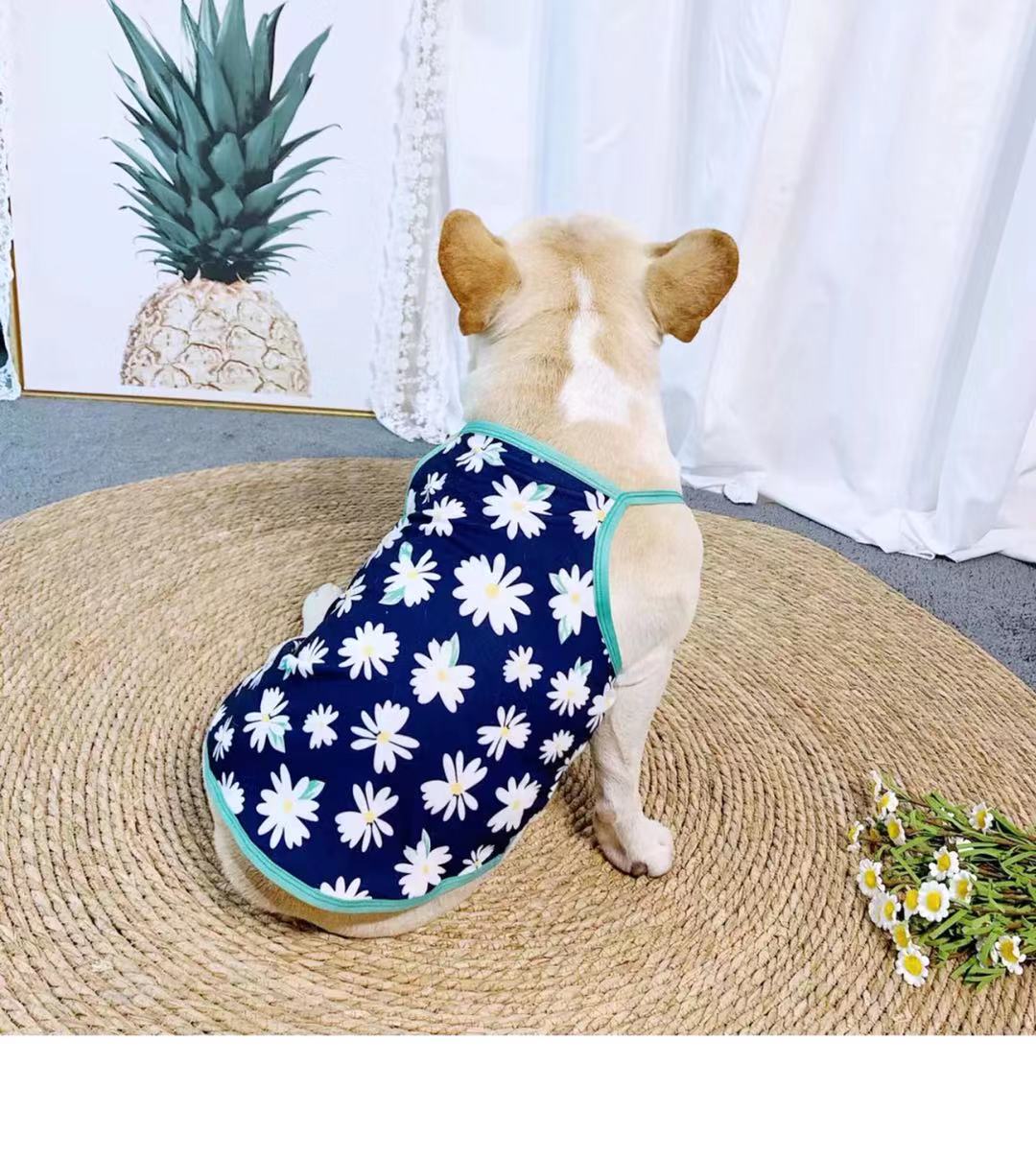 Dog Floral Shirt for Female Dogs - Frenchiely