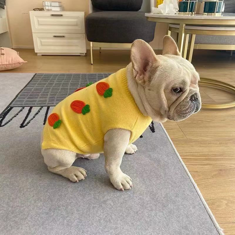 French Bulldog Winter Carrot Sweater Jumper- FRENCHIELY