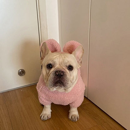 Dog Bunny Hoodie Coat for French Bulldogs by Frenchiely