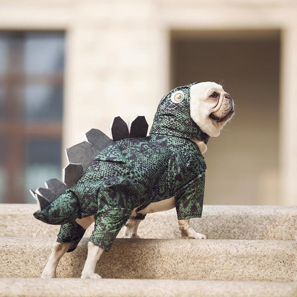 Dog Halloween Dinosaur Dog Costume for French Bulldogs - Frenchiely