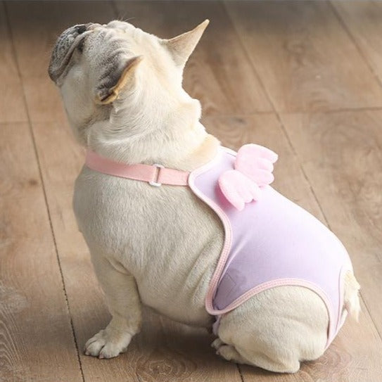 Frenchiely Female Dog Heat Period Sanitary Pants with Wings 01