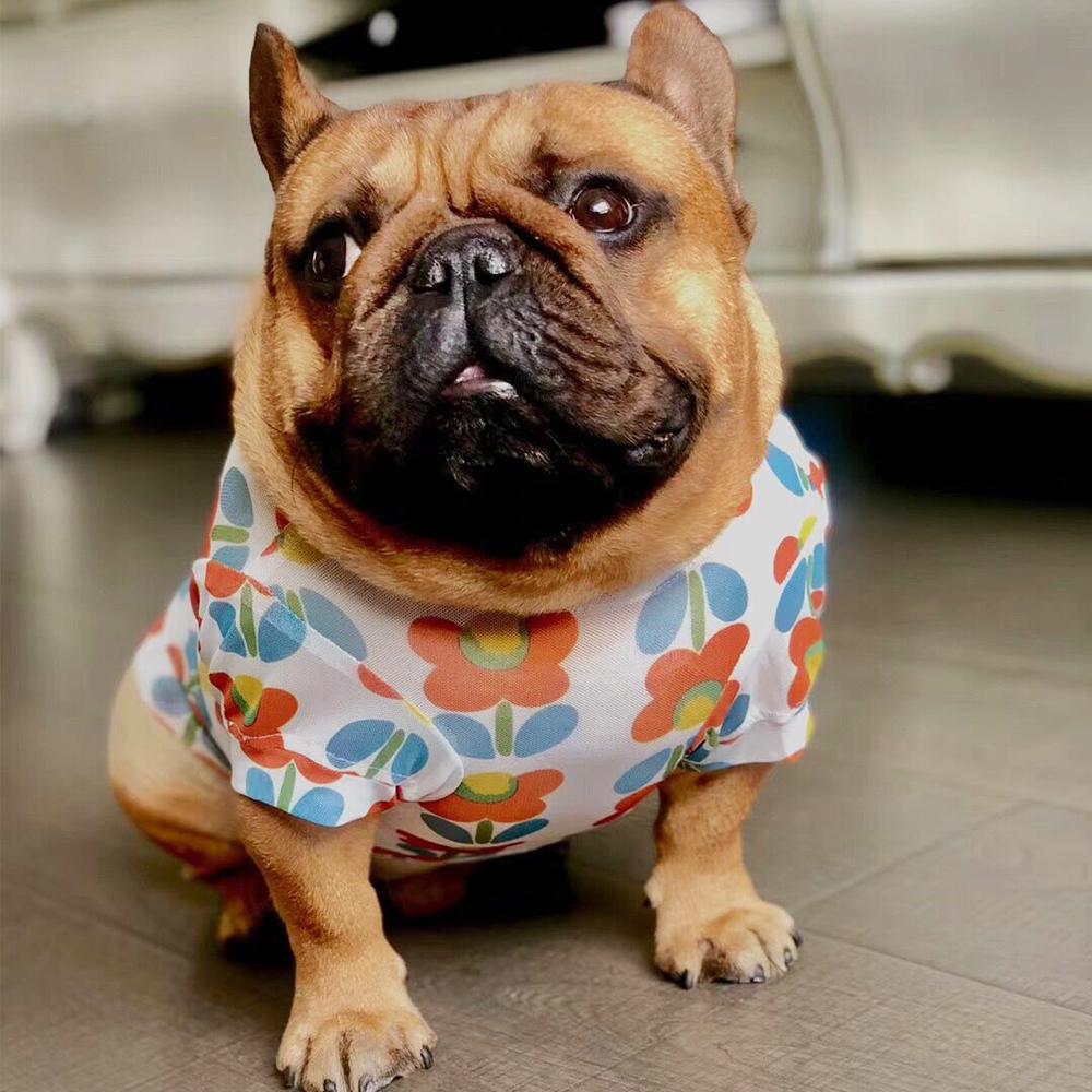 Dog Floral Sunscreen Protection Shirts for Large Dogs - Frenchiely