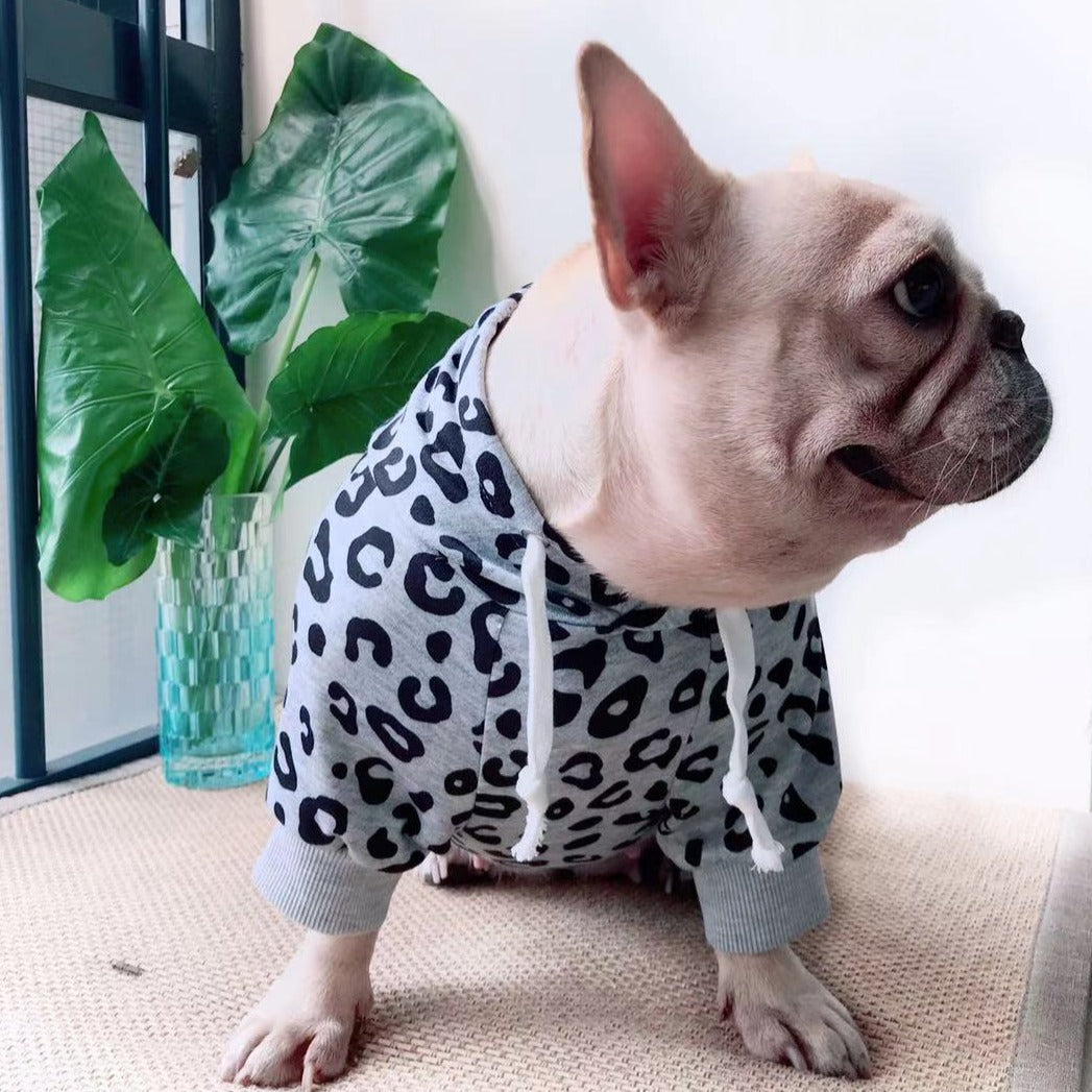 French Bulldog Leopard Hoodie - Frenchiely
