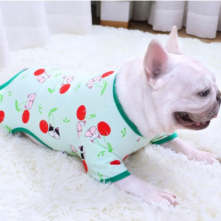Dog Christmas Clothes Pajamas for French Bulldogs by Frenchiely 0
