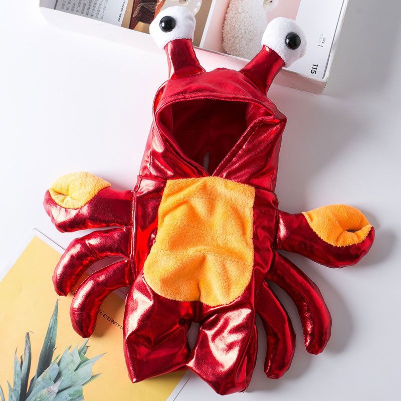 crab dog costume halloween for small medium dogs by Frenchiely 
