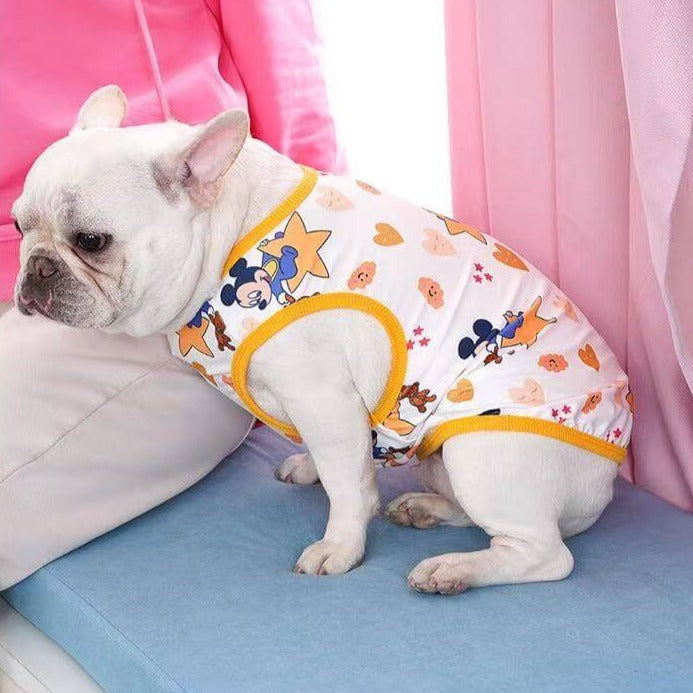 Dog Cartoon Mickey Striped Crocodile Shirts by Frenchiely