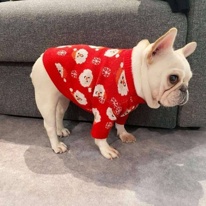 Dog Christmas Santa Clause Sweater Jumpers by Frenchiely 