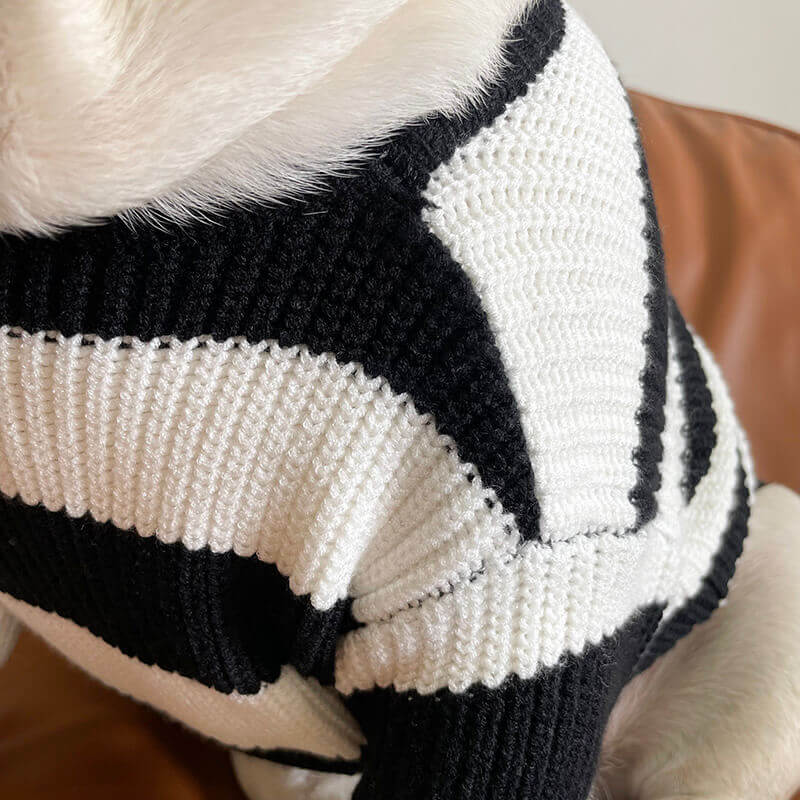 Dog black emoji sweater for small medium dogs by Frenchiely