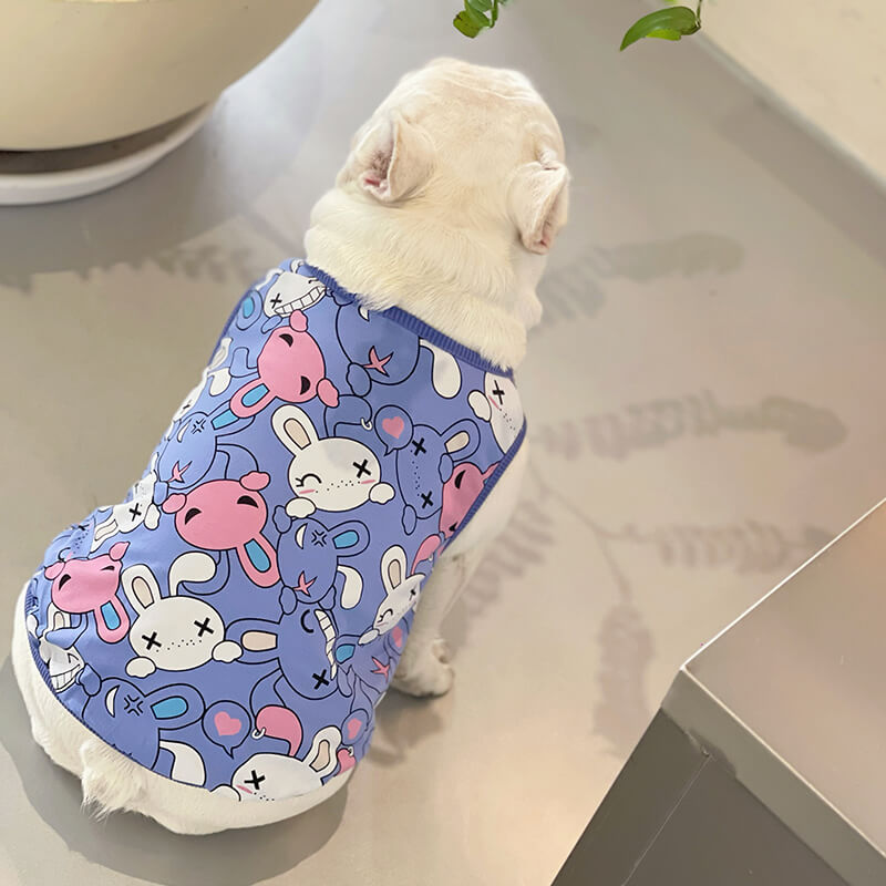 Dog Cotton Bunny Shirt for small medium dogs by Frenchiely