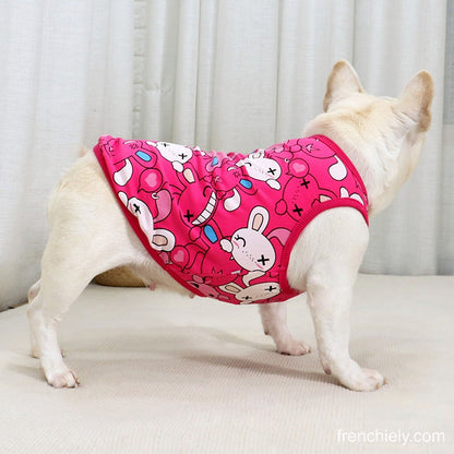 Dog Cotton Bunny Shirt for small medium dogs by Frenchiely 