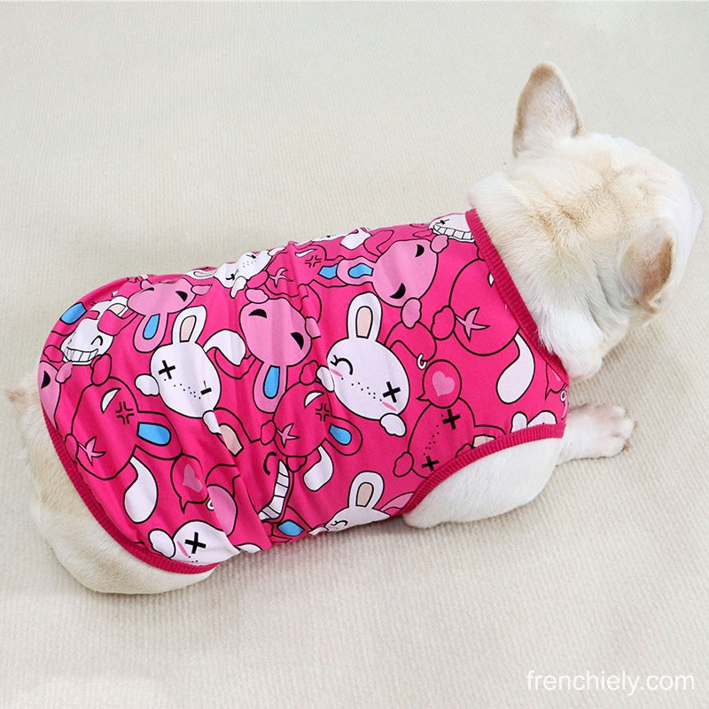 Dog Cotton Bunny Shirt for small medium dogs by Frenchiely 