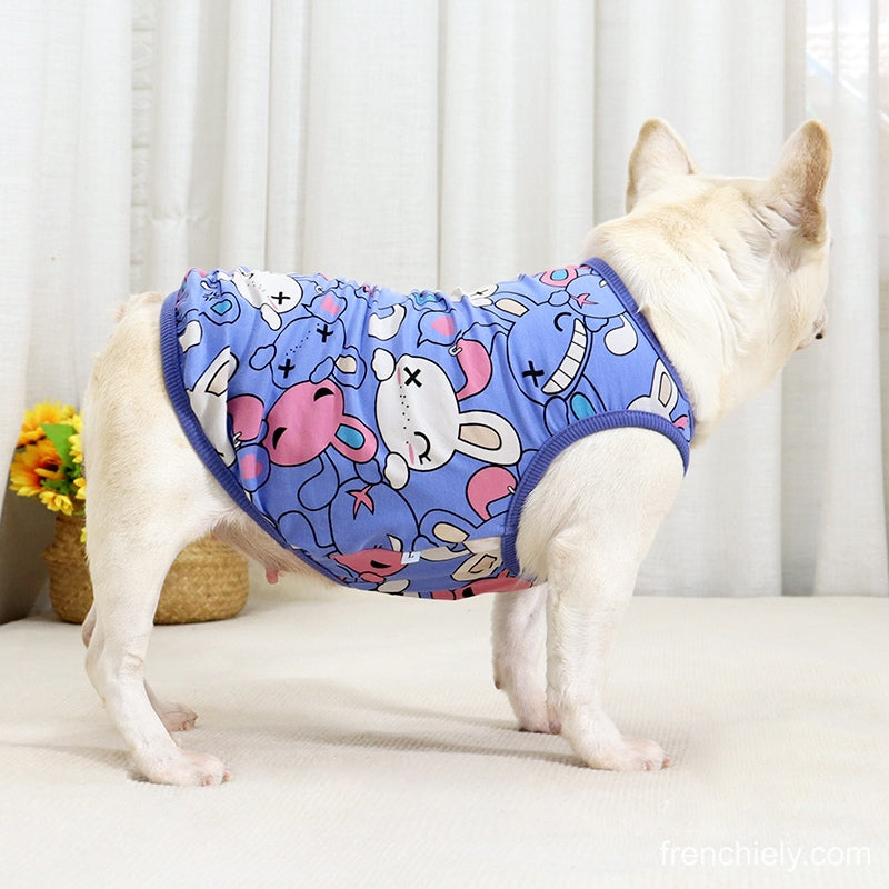 Dog Cotton Bunny Shirt for small medium dogs by Frenchiely 