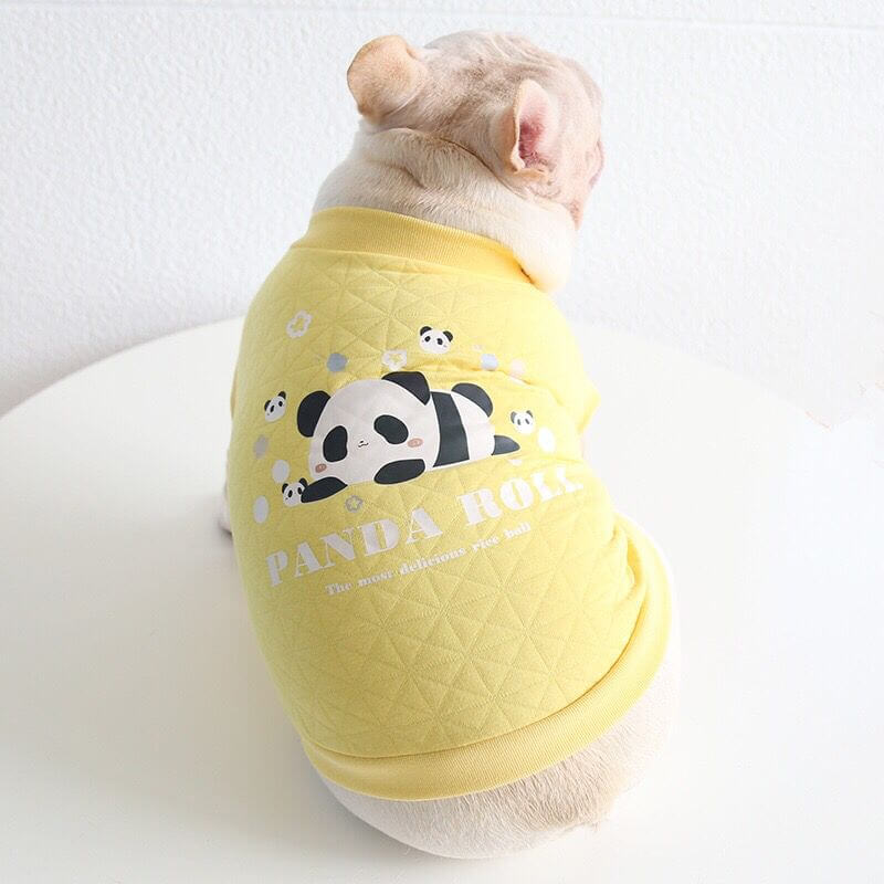 Dog Cartoon Panda Pajamas Onesie for French Bulldogs by Frenchiely 