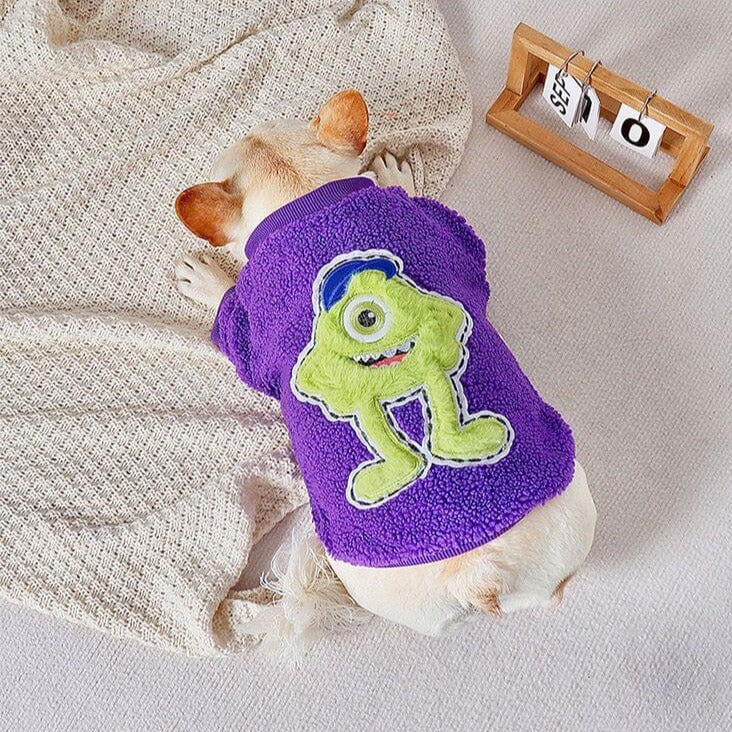Dog Purple Warm Clothes for small medium dogs by Frenchiely