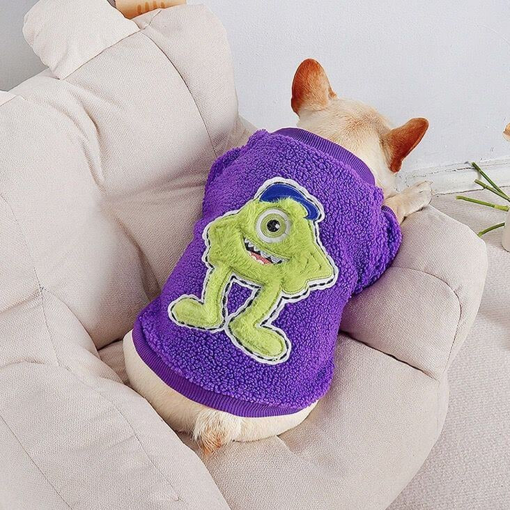Dog Purple Warm Clothes for small medium dogs by Frenchiely