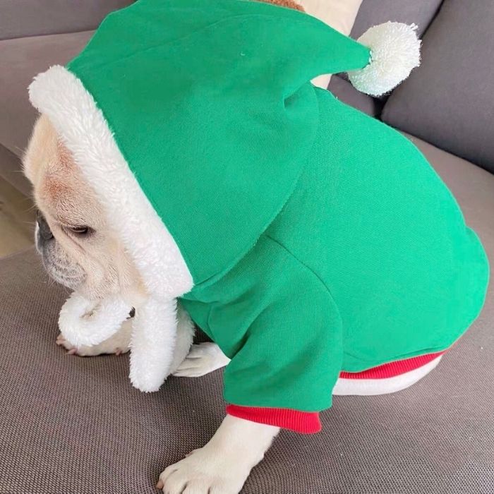 Dog Christmas Outfits Hoodie for Medium Dogs by Frenchiely 